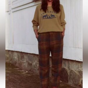 The Great. Women’s Ranger Pant in Sequoia Plaid - size 26 EUC